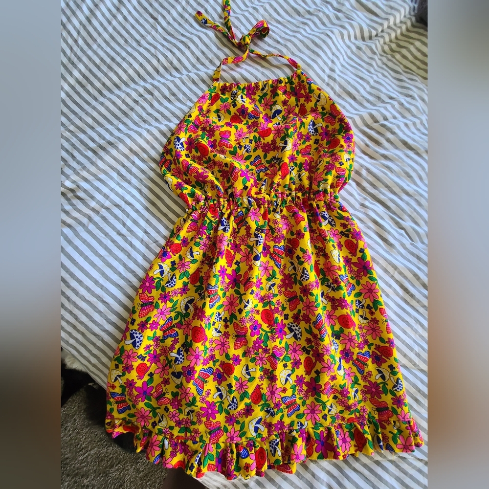 Vintage Homemade Mini Halter Dress